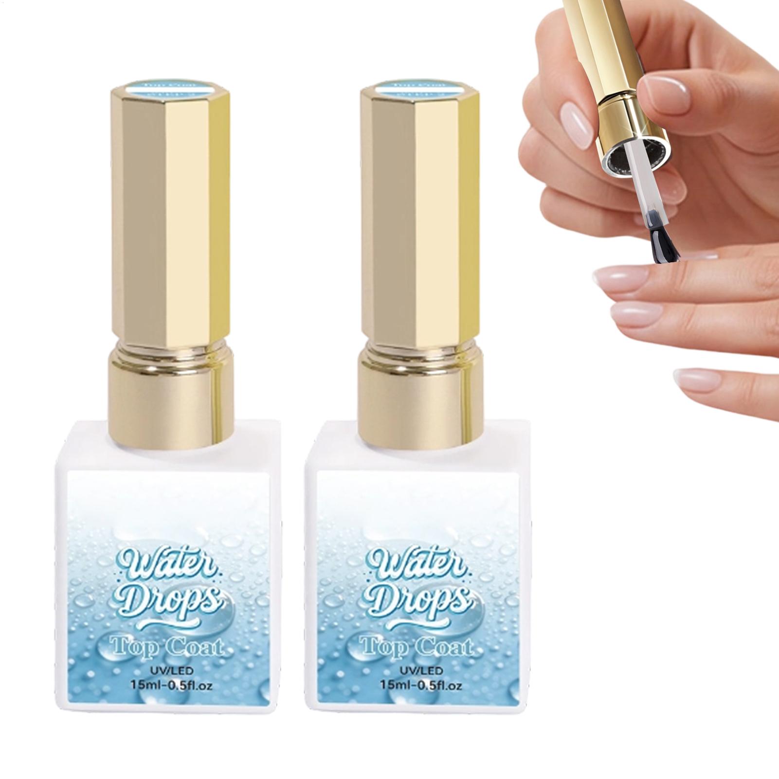 Cucumber Cooling Gel - Гель-лак для ногтей Raindrop, 2 шт./набор,
