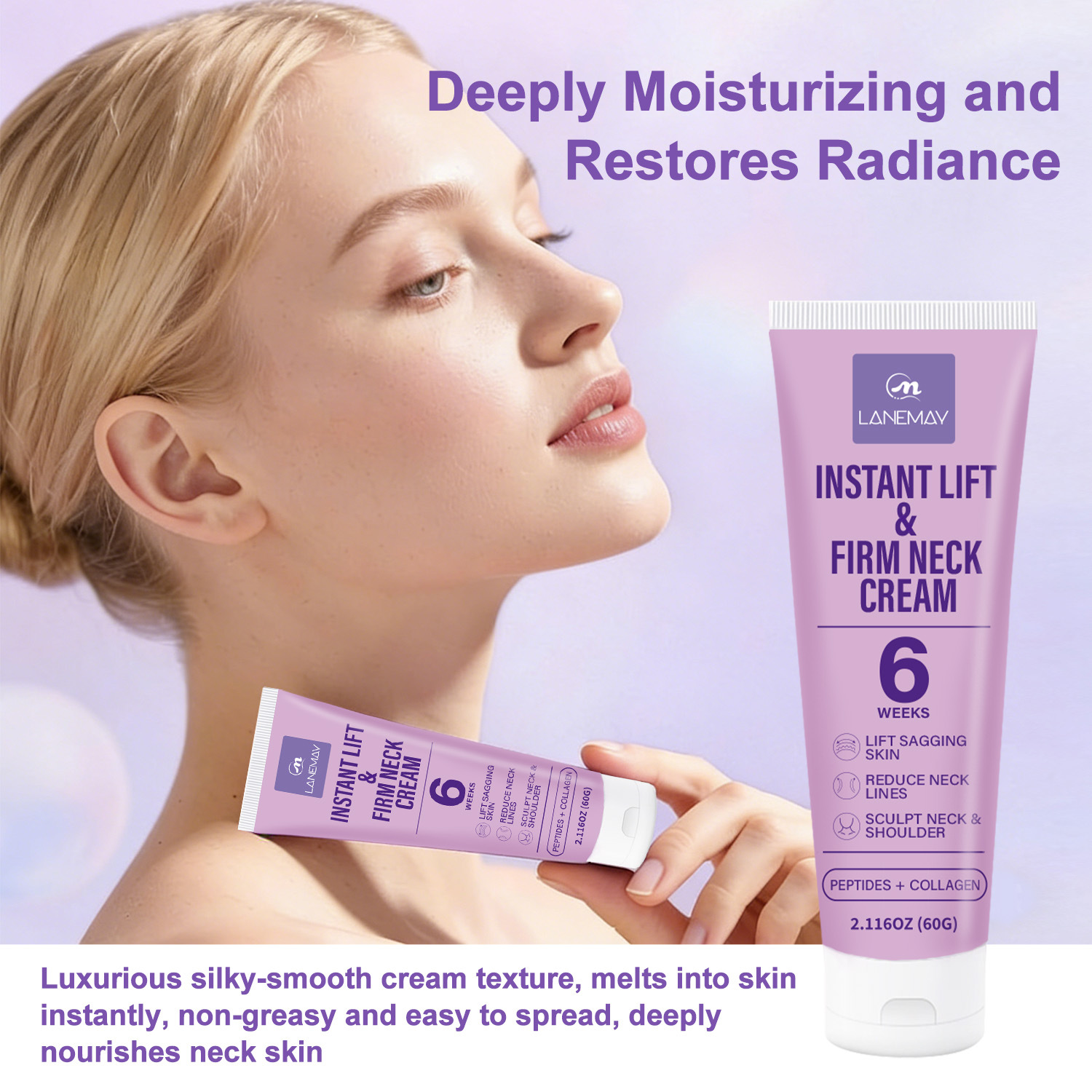 Крем для мгновенного лифтинга  – обзор и цена Peptide Neck Cream