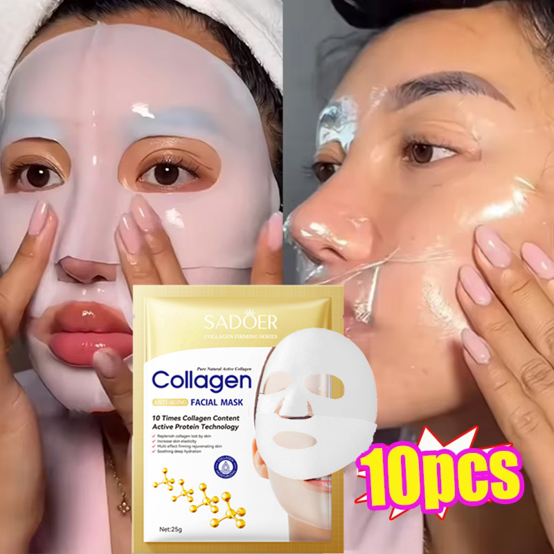 10 шт. коллагеновая маска для  – обзор и цена Skincare Oily Skin